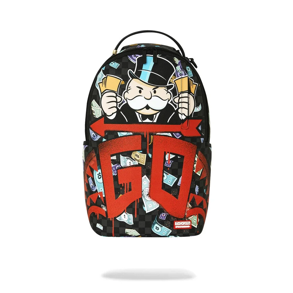 Sprayground Monopoly Time to Go Backpack Unisex Multicolor Shoulder Strap SPR329